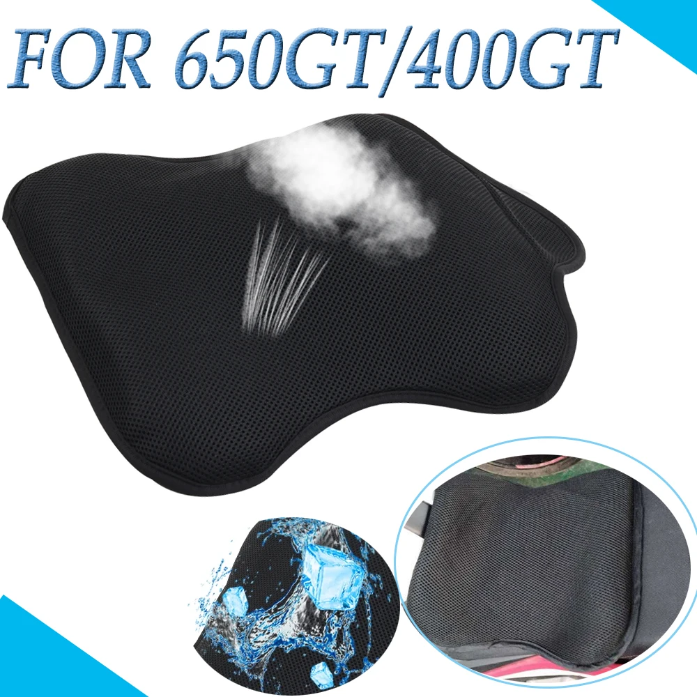 

For CFMOTO CF 400GT 650GT GT 400 Gel Seat Cushion Shock Absorption Breathable Heat Insulation Air Pad Anti Slip Sunscreen Cover