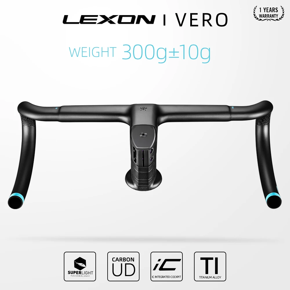 LEXON VERO カーボン一体型ハンドル LEXON VERO Carbon Road Handlebars 360-440mm