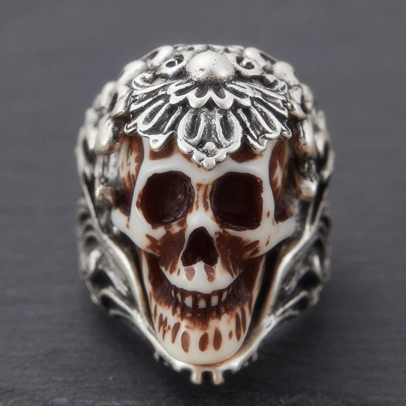 Hip Hop Trendy Skull Ring, Vin - Gothic Skull Ring recension och pris