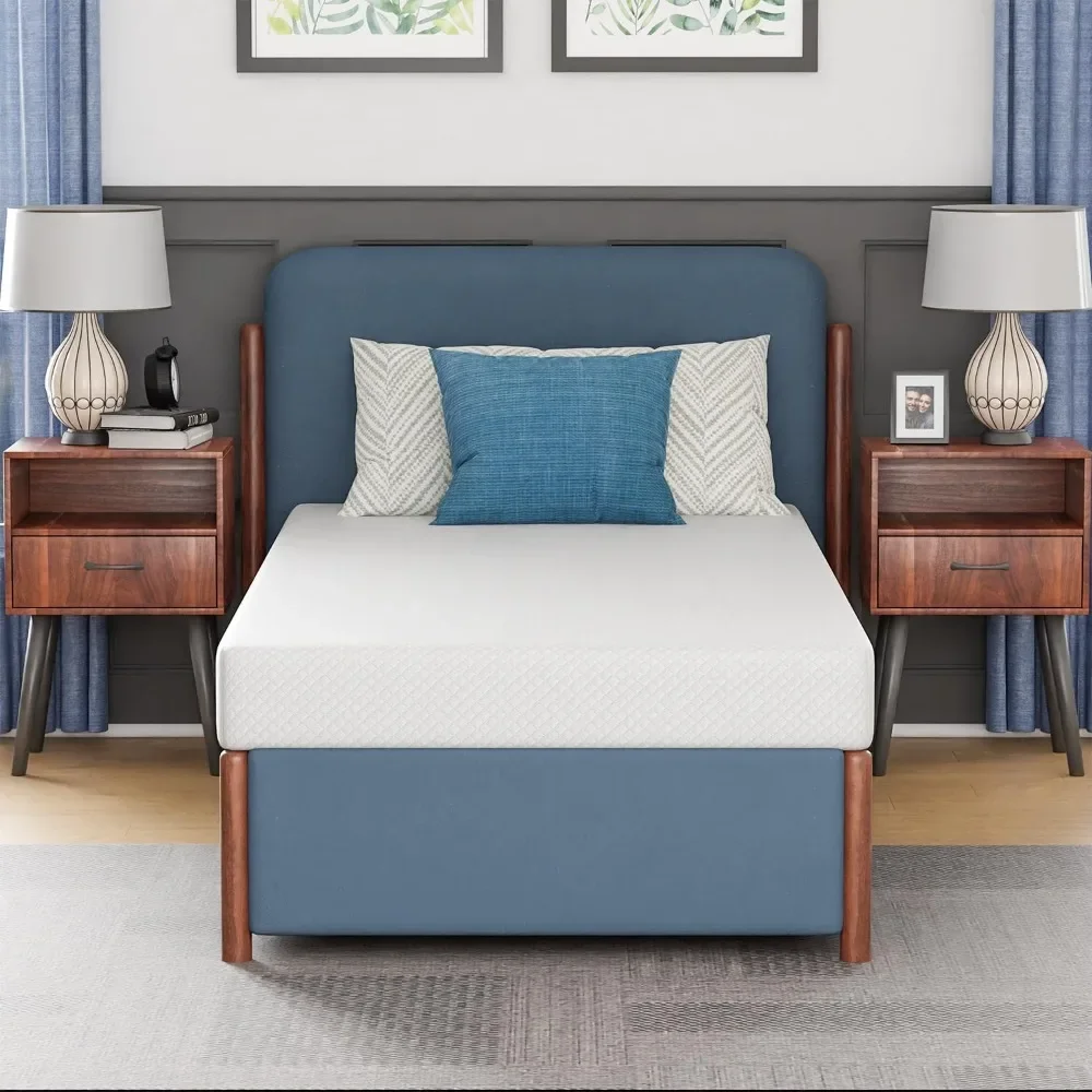

PayLessHere 6 Inch Twin Gel Memory Foam Mattress Fiberglass Free/CertiPUR-US Certified/Bed-in-a-Box/Cool Sleep