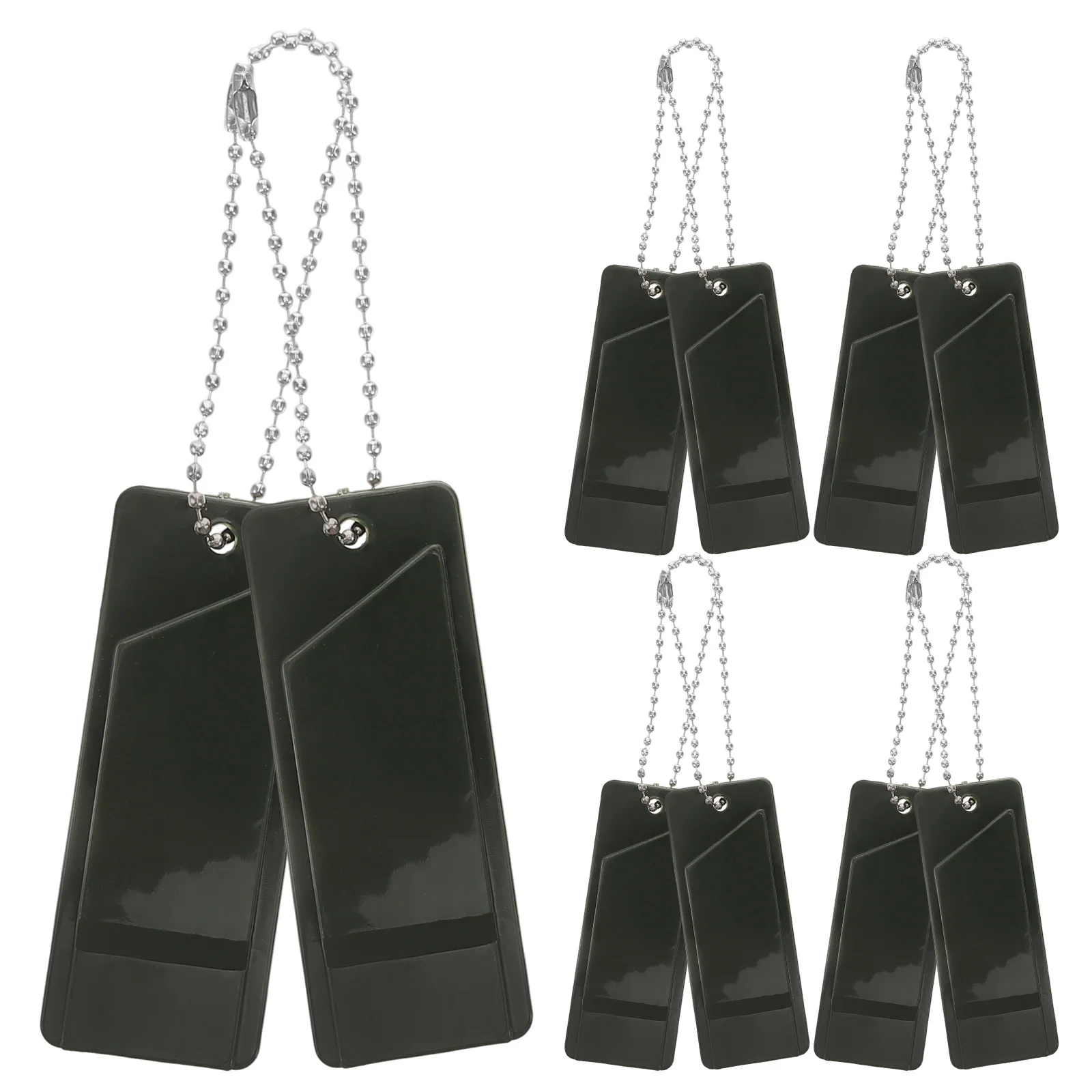 10Pcs Survival Whistle High Pitch Loud Multi-Frequency Emergency Rescue Outdoor Safety Hiking Camping Boating Keychain Lanyard