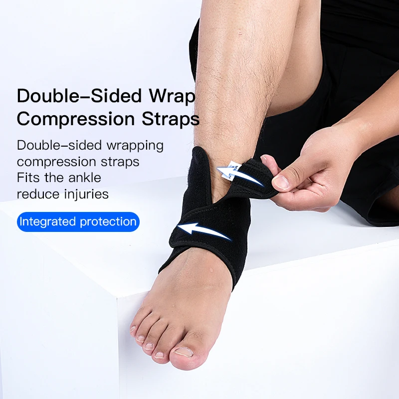 1Pcs Adjustable Compression Ankle Braces Support, Strong Ankle Sports Protection, Stabilize Ligaments-Eases Swelling Sprained