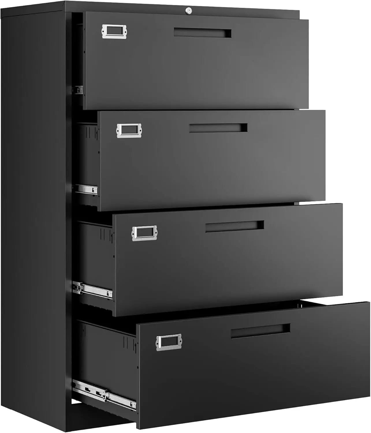 

File Cabinets,4 Drawer Metal Lateral Filing Organization Storage Cabinets with Lock,Home Office for Hanging Files Letter