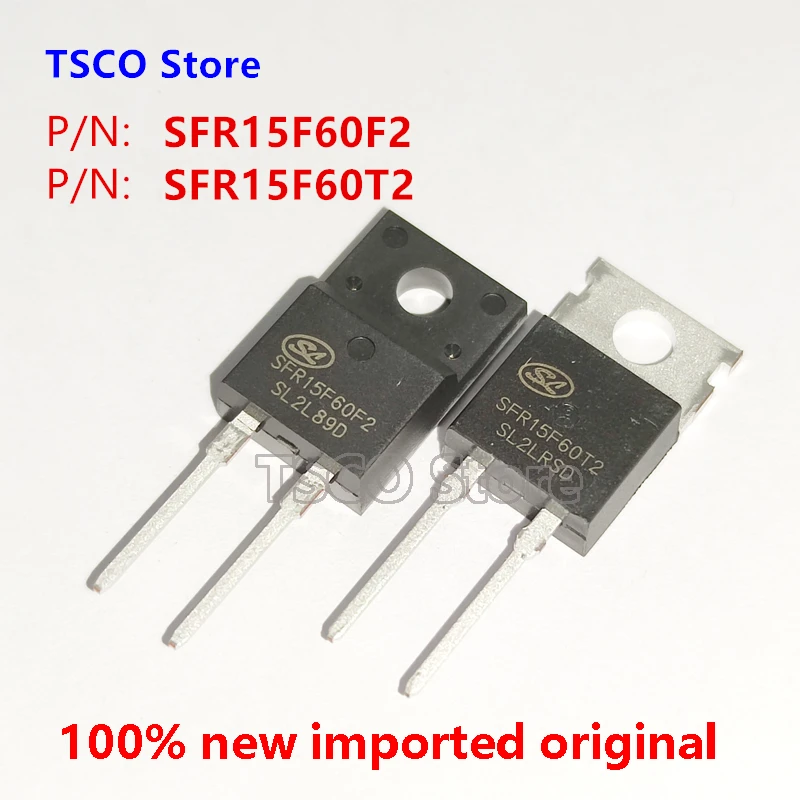 (10piece/LOT)   SFR15F60F2    100% New Original   15A 600V Fast Recovery Diodes