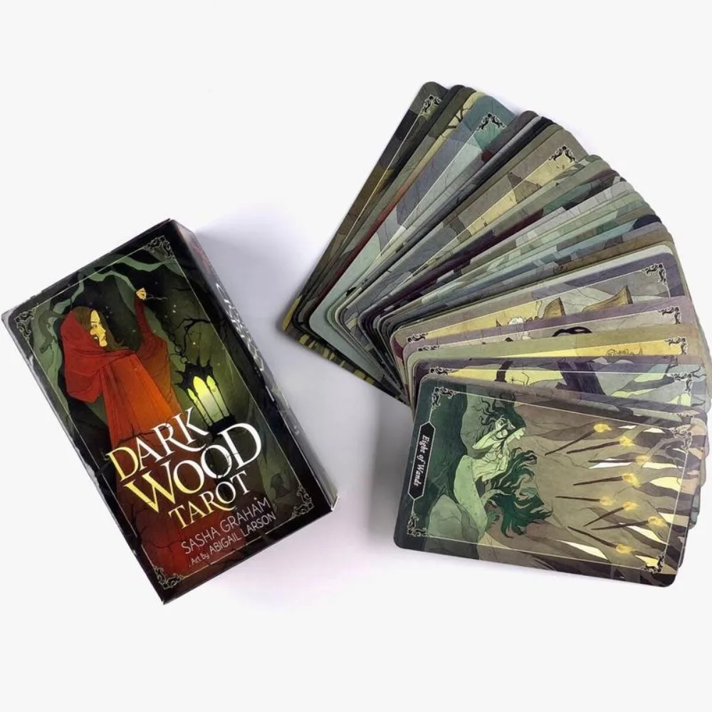 Dark Wood Tarot Deck Leisure Party Table Game Fortune-telling Prophecy Oracle Cards