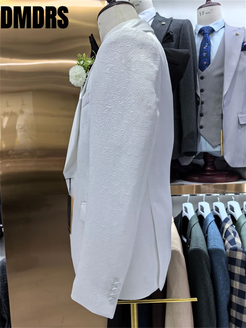 Classic Men's Suit set For Wedding Suit Formal Office Meeting Classic Solid Suit Handsome Host Party Suit Blazers Pant Vest