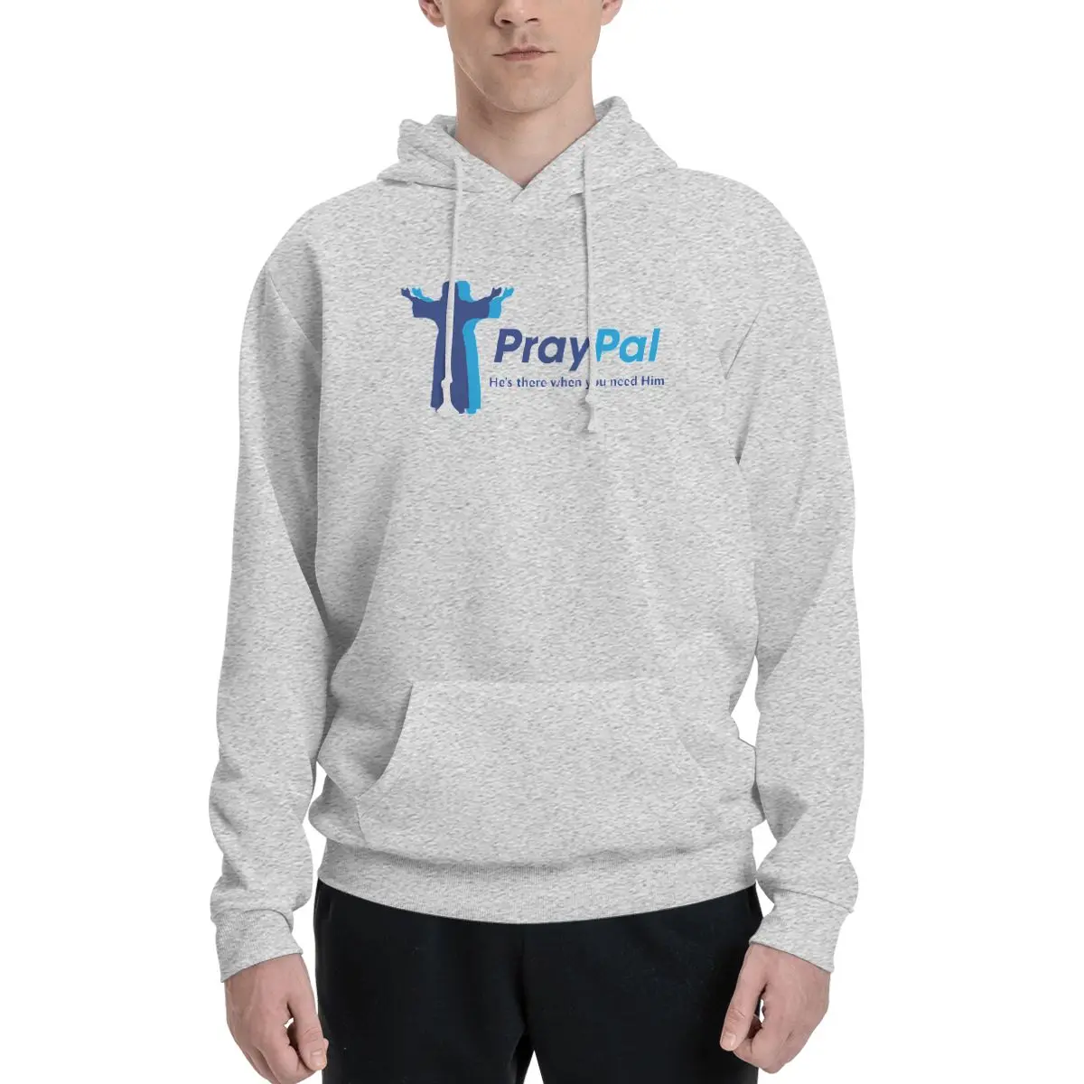 Christian Jesus Pray Hoodie Men Women Sweatshirt Religious Christ Kanga Pocket Hoodies Fashion Hoodie Pullover Long Sleeve Shirt