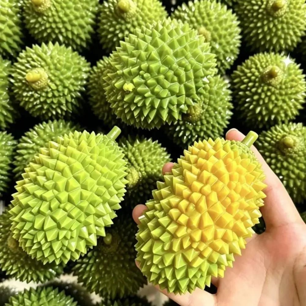 Color Changing Durian Pinching Toy Slow Rebound Stress Release Squeezable Toy Simulation Durian Mochi Decompression Toy