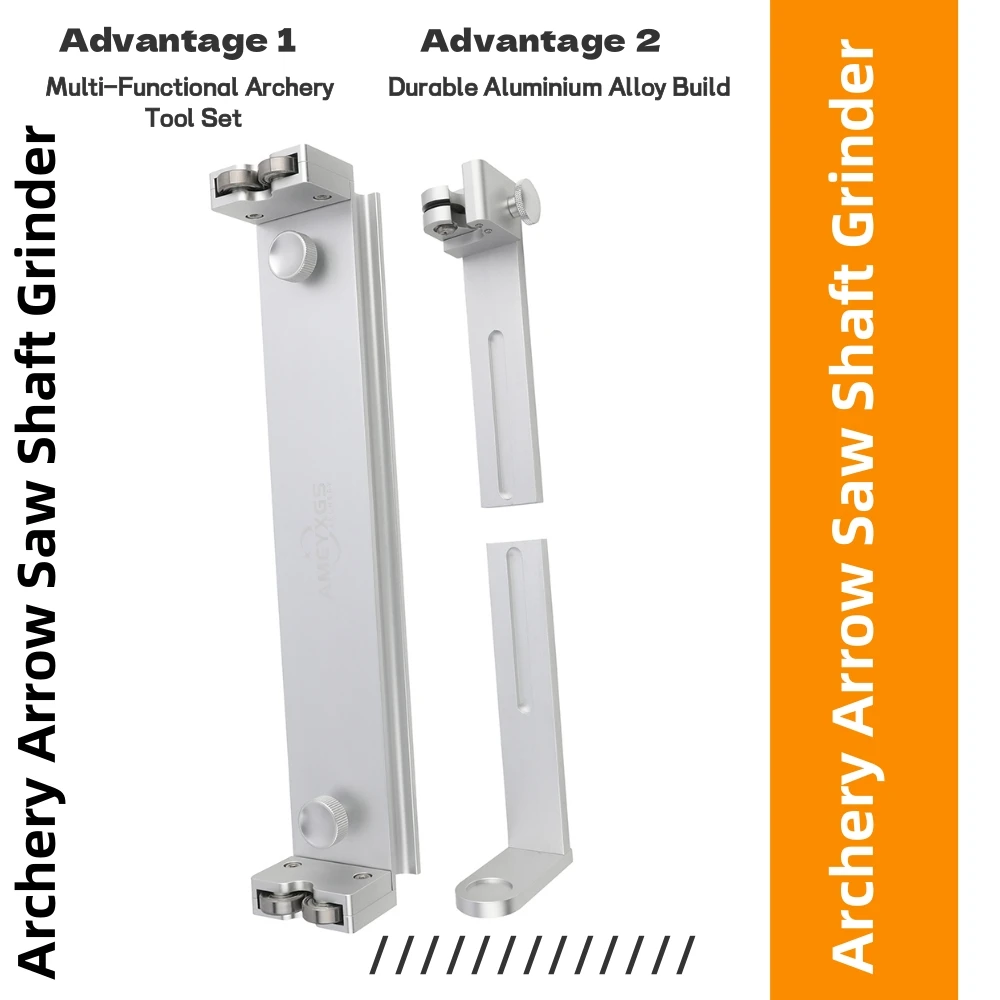 

Archery Arrow Squaring Tool & Saw - Aluminium Alloy Arrow Spinner Multifunctional Accessories for Maintenance