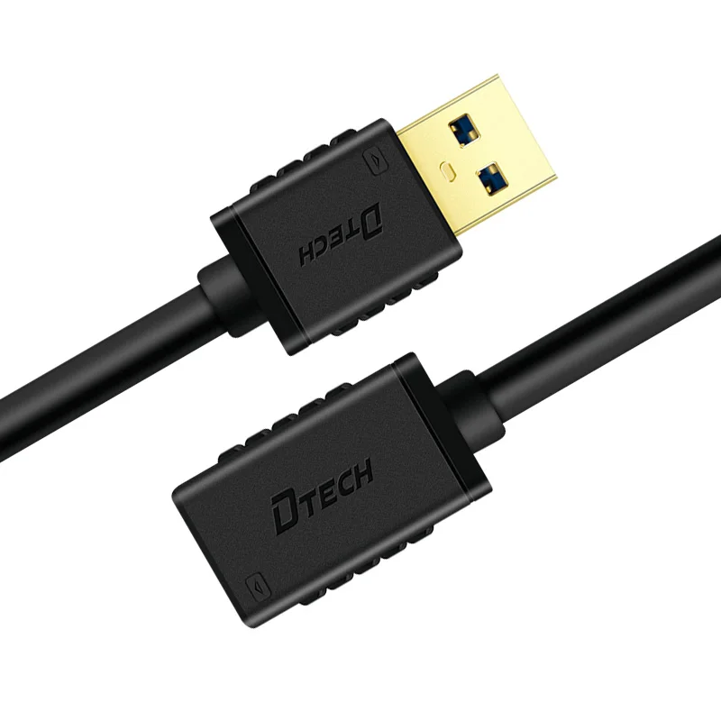 2 قطعة OEM مايكرو USB 3.0 كابل أسود 0.5 متر 1 متر 1.5 متر 2 متر 3 متر 5.5 مللي متر 5Gbps PVC USB إلى USB تمديد كابل للهاتف طابعة الكمبيوتر #6