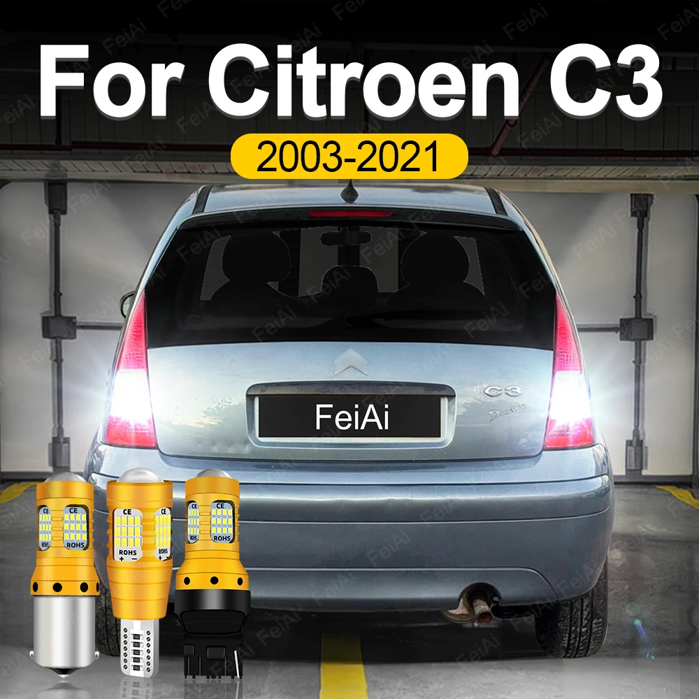 

LED Reverse Lights For Citroen C3 Picasso Aircross Pluriel Tuning Accessories LED Reversing Light C3 2009 2010 2011 2012 2013