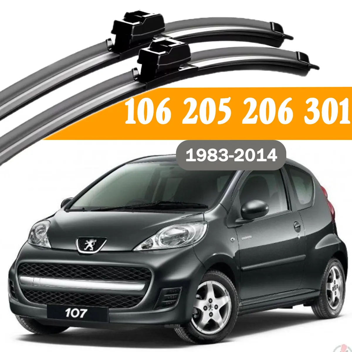 

Щетка стеклоочистителя для лобового стекла автомобиля Peugeot 106 205 206 301 1983-2015, аксессуары для очистки от дождя