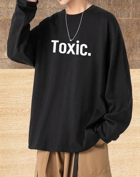 

Футболка для мужчин, осенняя повседневная роскошная футболка с длинными рукавами и графическим рисунком, футболка с токсичным принтом в горошек на Хэллоуин, роскошная повседневная футболка