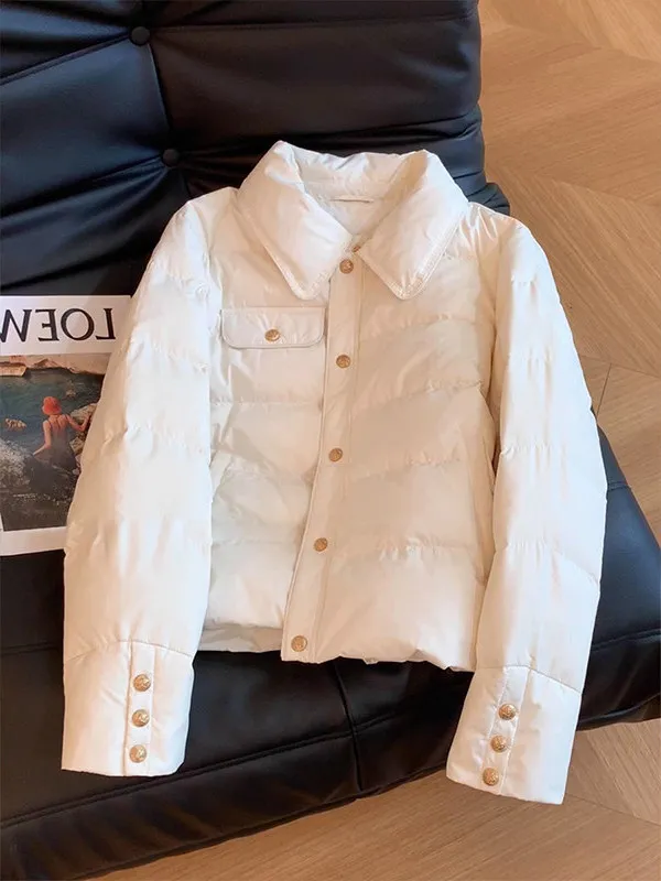 

Женская хлопковая куртка больших размеров с отложным воротником, приталенная, модная, весенняя новинка, ветрозащитная