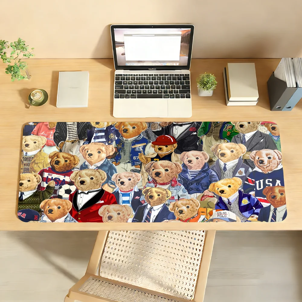 Fashion P-Polo B-Bears Mouse Pad Computer Laptop Rubber Non-slip Mouse Mat Mousepad Gamers Decoracion Desk Mat
