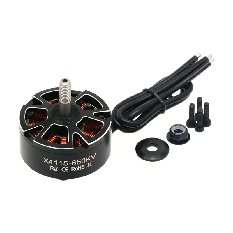 A93P For RC Multirotor Quadcopter Drone Motor X4115 650KV Brushless 3-8S FPV Freestyle Drone Parts