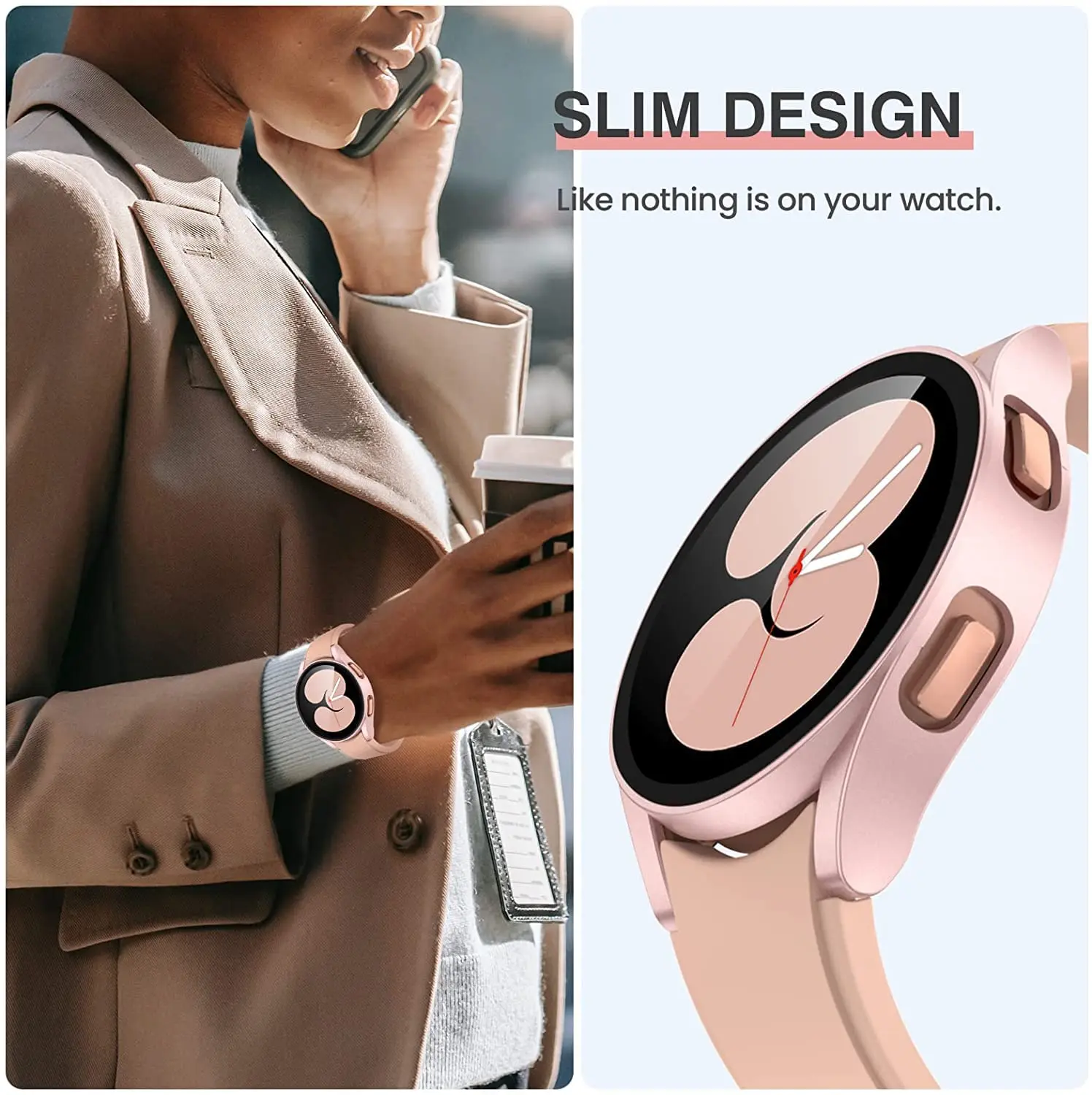 Чехол и ремешок для смарт-часов Samsung Galaxy Watch 4 44 мм 40 мм, силиконовый браслет без зазоров для наручных часов, 20 мм, браслет Correa Watch 4 44 40 мм