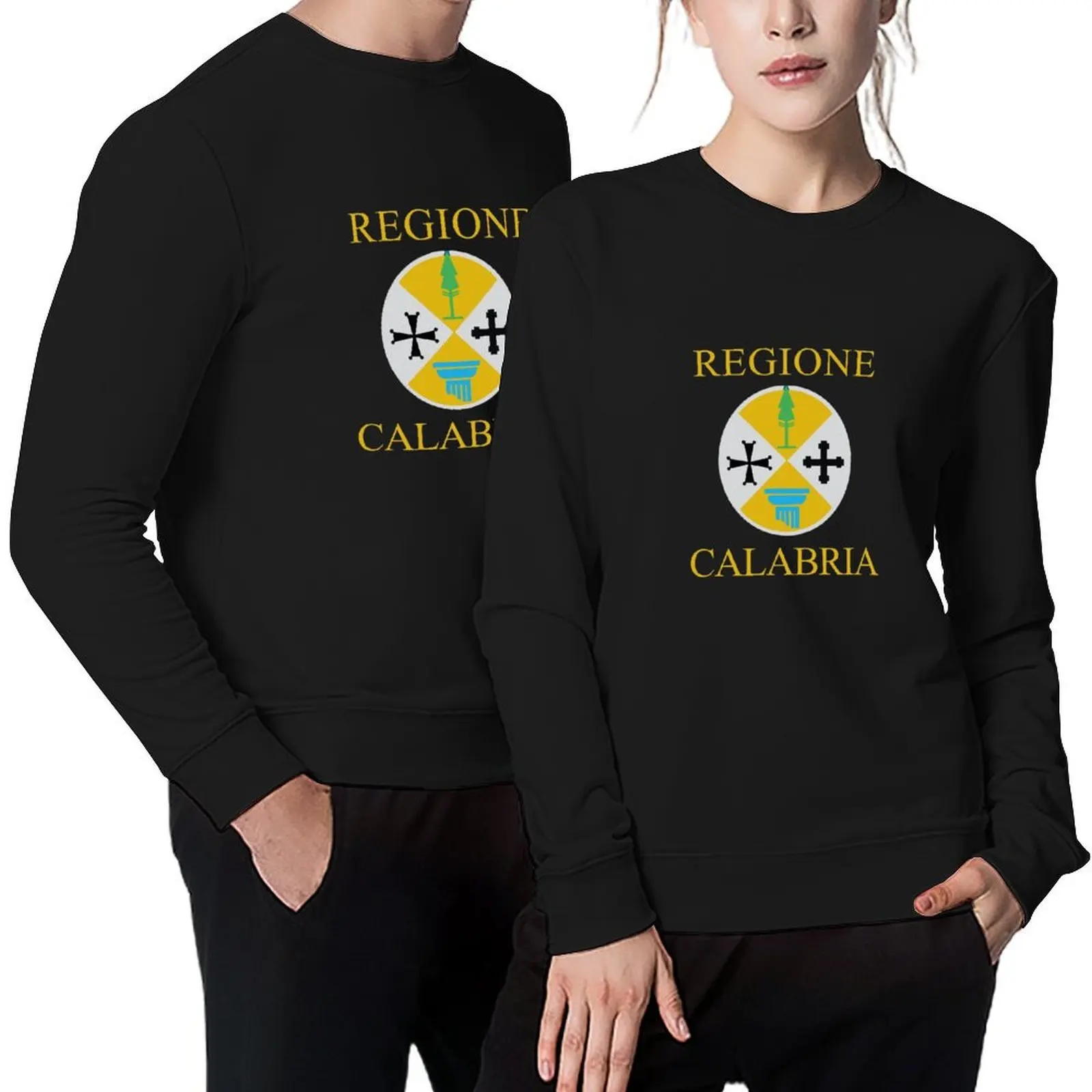 

Flag of Calabria Pullover winter clothes graphic t shirts men korean autumn clothes anime clothing sports sweatshirt man