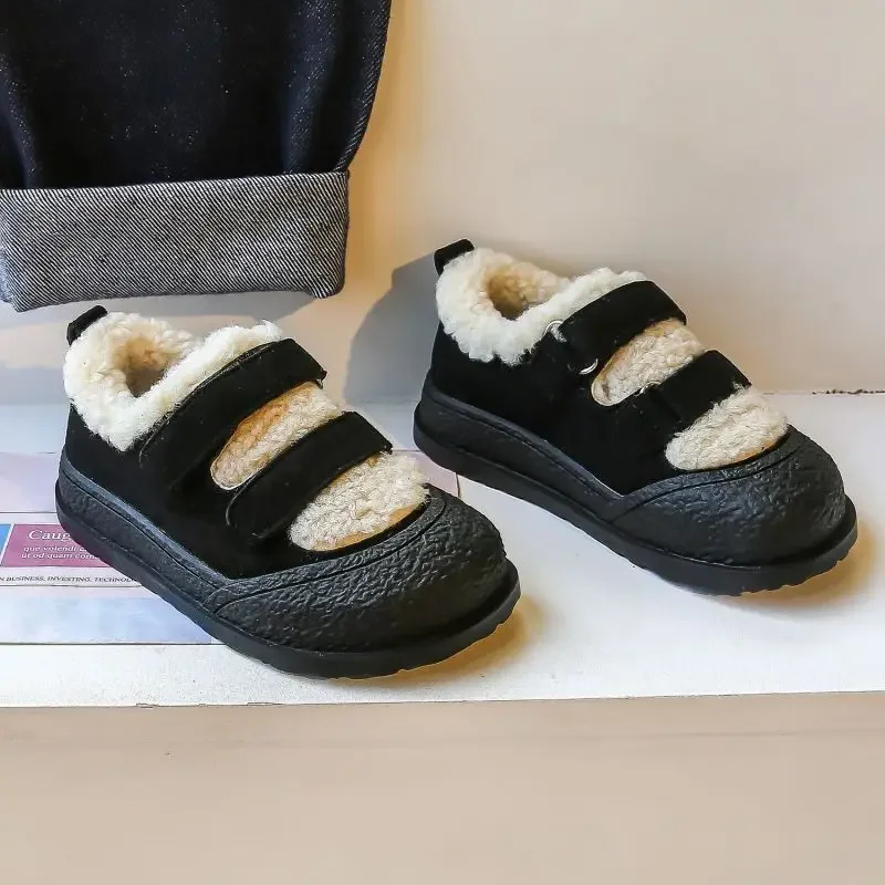 Girls Shoes Winter Baby Boy Girl Boot Infant Shoe Child Plush Boot Comfortable Anti-Slippery Kid Casual Shoe Princess Plush Shoe