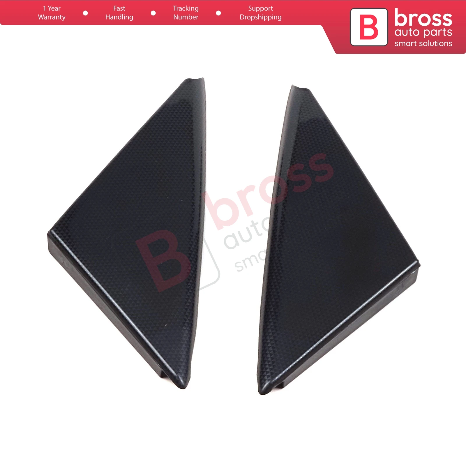 BSP1111 Side Wing Mirror Front Outer Corner Triangle Molding Cover Set 90545855 90545856 for Vauxhall Opel Vectra B 1995-2002