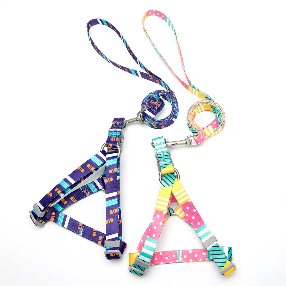 

Durable Polyester Dog Harness and Leash Set for Small Breeds, Durable Pet accessories