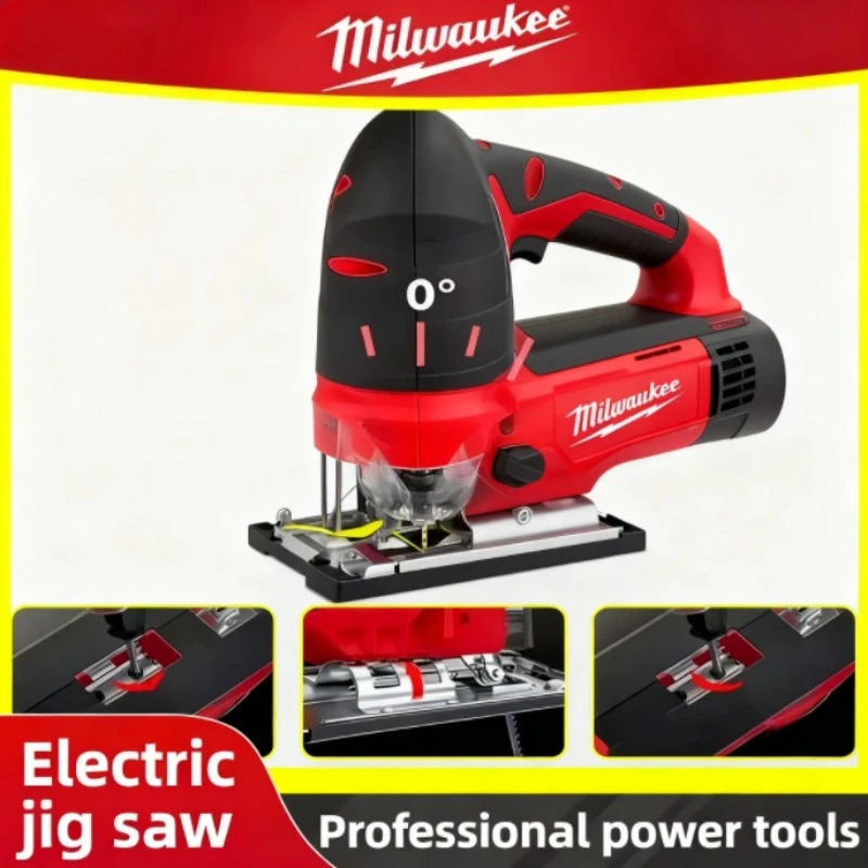 Milwaukee 3000RPM Brushless Curve Saw Cordless Electric Jig Saw Portable Multifunction Adjustable Woodworking Power Tool