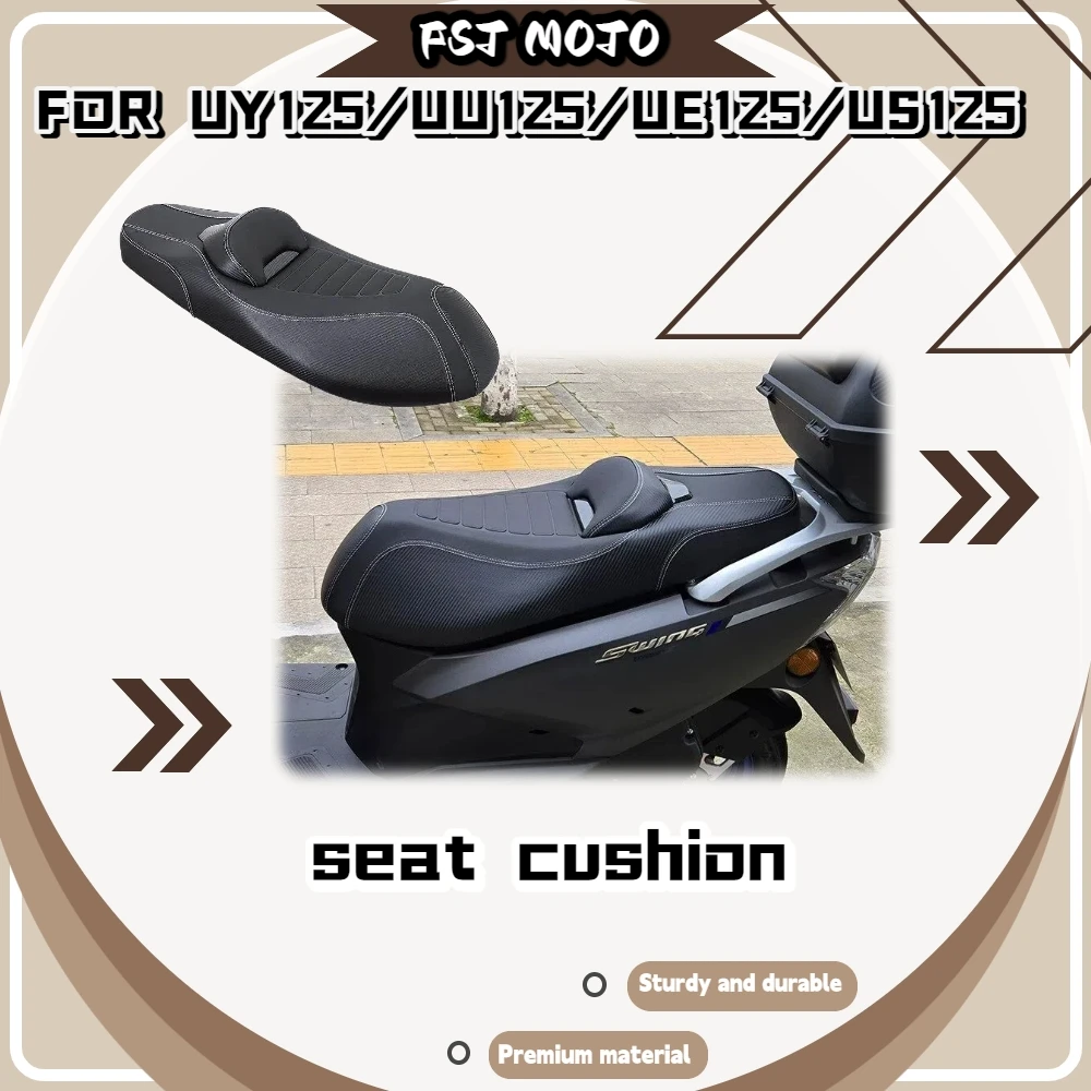 For UY125/US125/UE125/UU125  Modified Seat Kit Integrated Waist Pad Breathable Leather Easy Bolt-On Direct Replacement