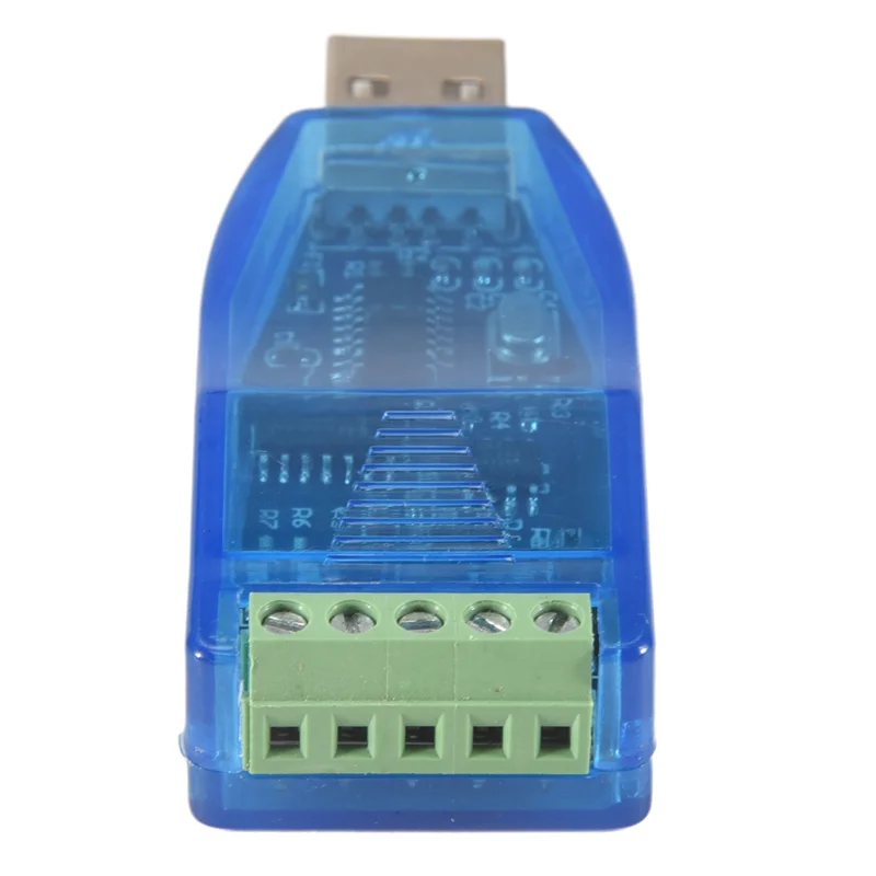 AED6-2Pcs USB To RS485 Converter Isolate Module Upgrade Industrial TVS ESD Protection CH340E Standard RS-485 Connector Board
