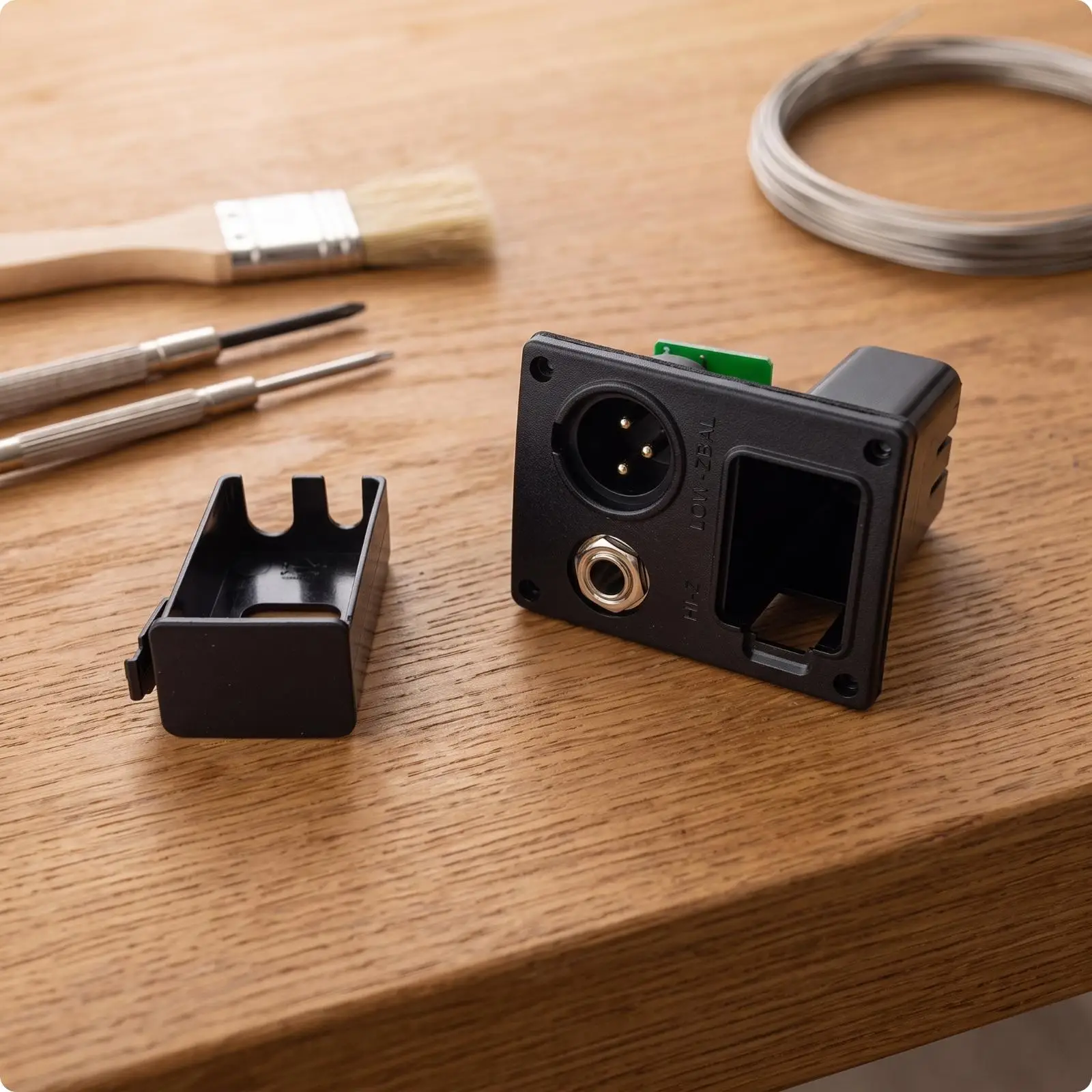 Acoustic Guitar Pickup Module with Output Jack and Tuner for Classic Electro Nylon String 2 Pack