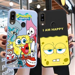 Funny SpongeBob SquarePants Phone Case for Samsung Galaxy A20 A30 A40 M10S A 40 30 20 Cute Patrick Star Silicone Soft TPU Cover