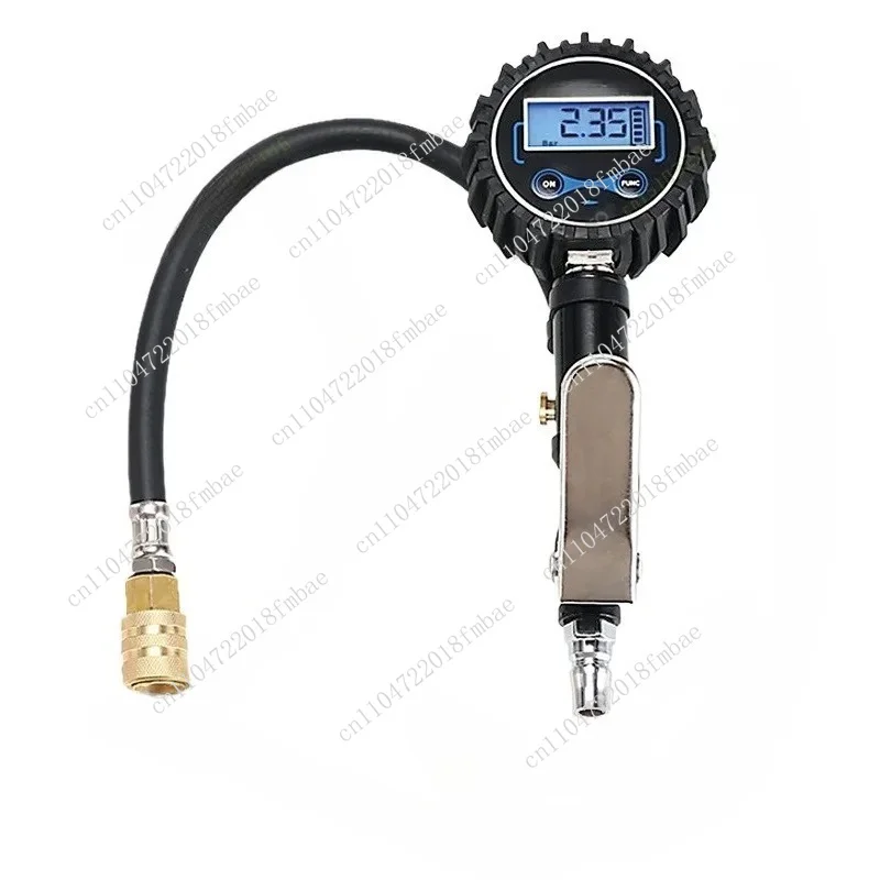 Digital Tire Inflator Gauge with LED Display, 200 PSI Quick Fill Air Chuck for Car Truck Motorcycle, Pressure Test Tool