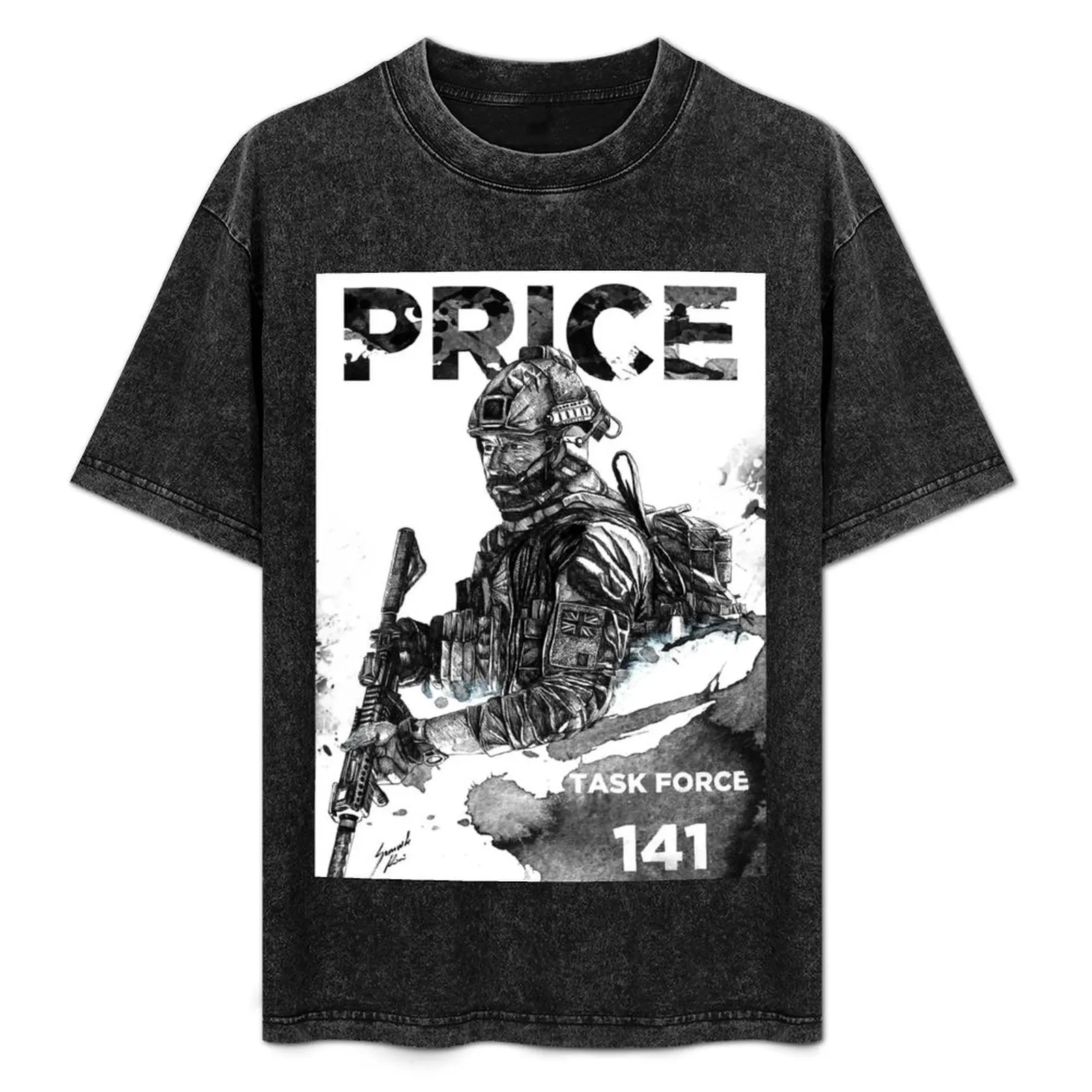

Price Ink Art T-Shirt Fashion Letter Print T-Shirt
