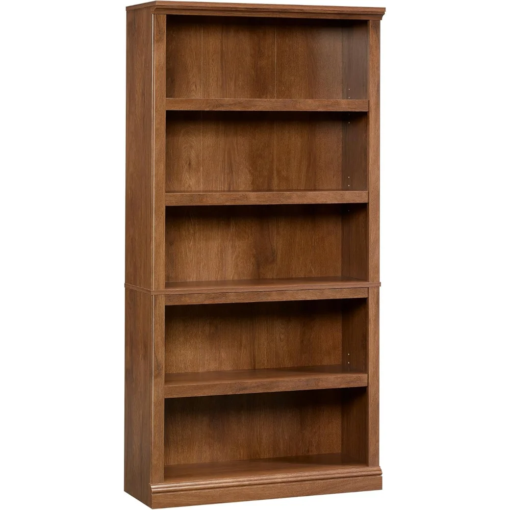 

Miscellaneous Storage 5 Split Bookcase/Book Shelf, L: 35.28" x W: 13.23" x H: 69.76", Oiled Oak finish