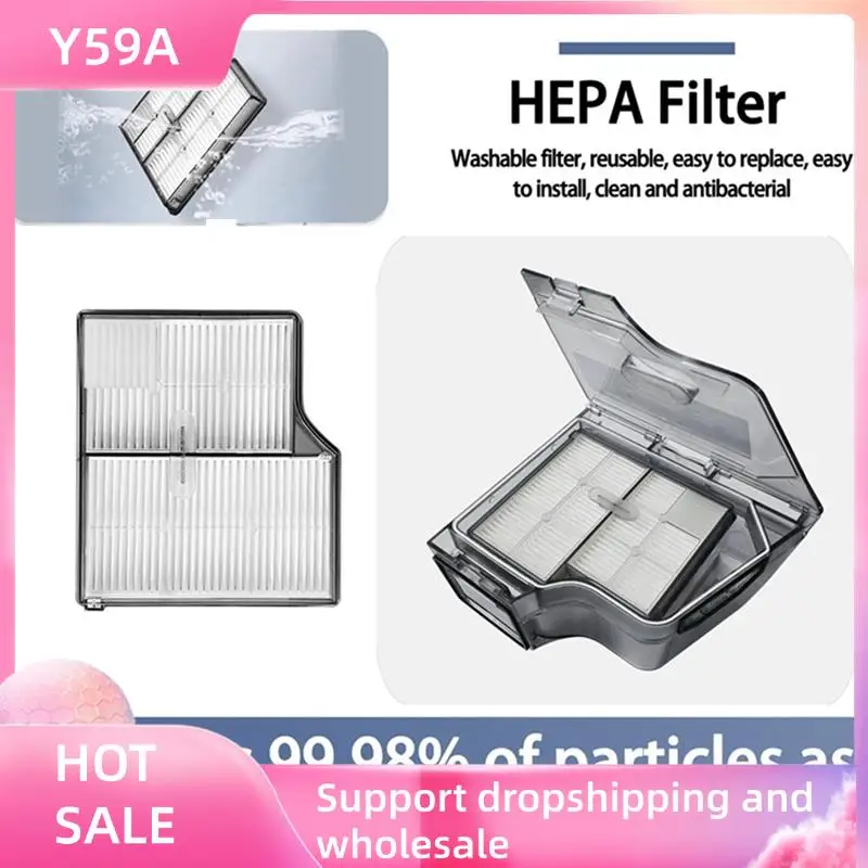 

Y59A Replacement Kit For Roborock Saros 10 / G30 Vacuum Cleaner Main Side Brush HEPA Filters Mop Cloths Dust Bags