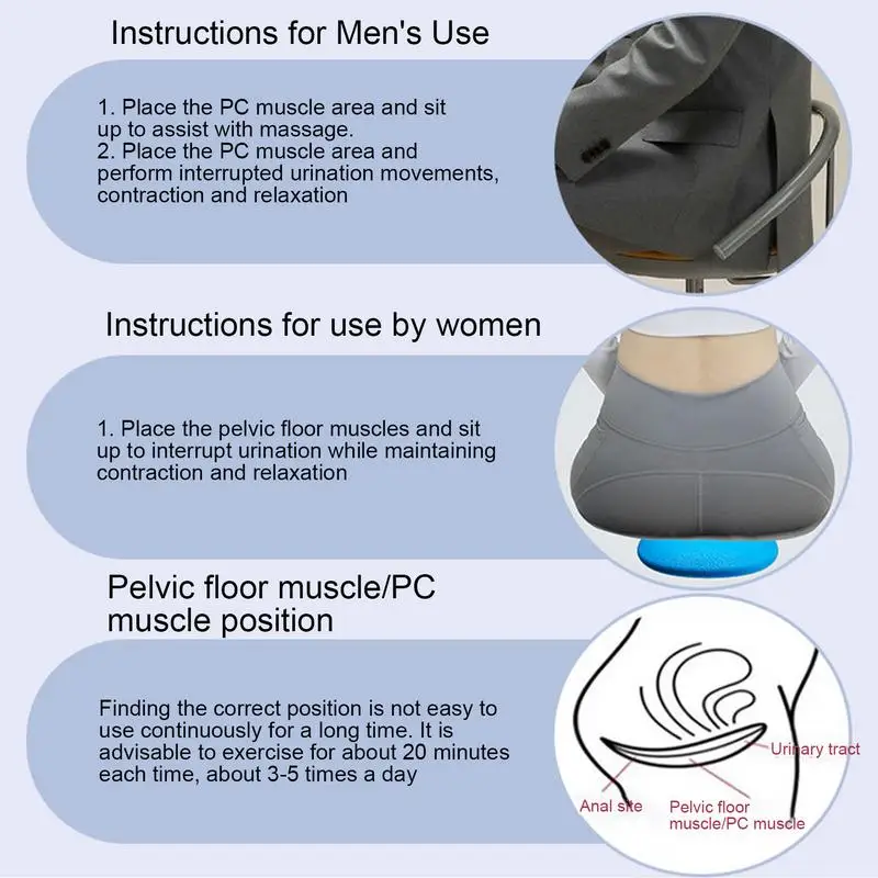 ﻿ Pelvic Floor Muscle Trainer pelvic floor muscle stimulator Sit-on-Top Kegel Exerciser Kegel Trainer For Bladder Support