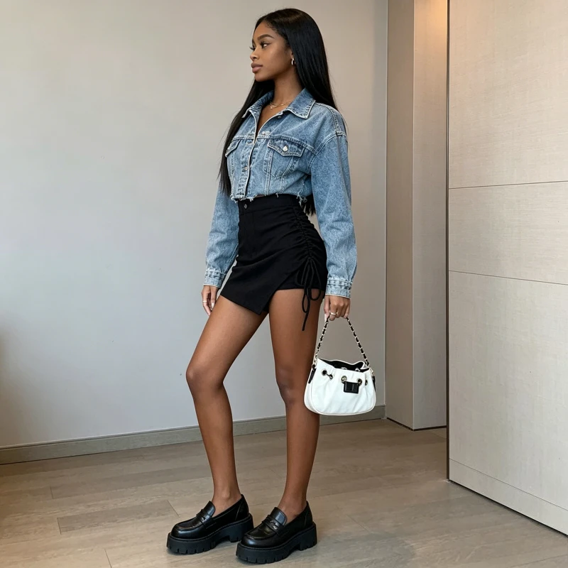 

Pant Skirts Women Short Skirt A Line Slim Fit Hip Wrap Lace Up Irregular Drawstring Elegant Splice Y2k Streetwear Beach 2026