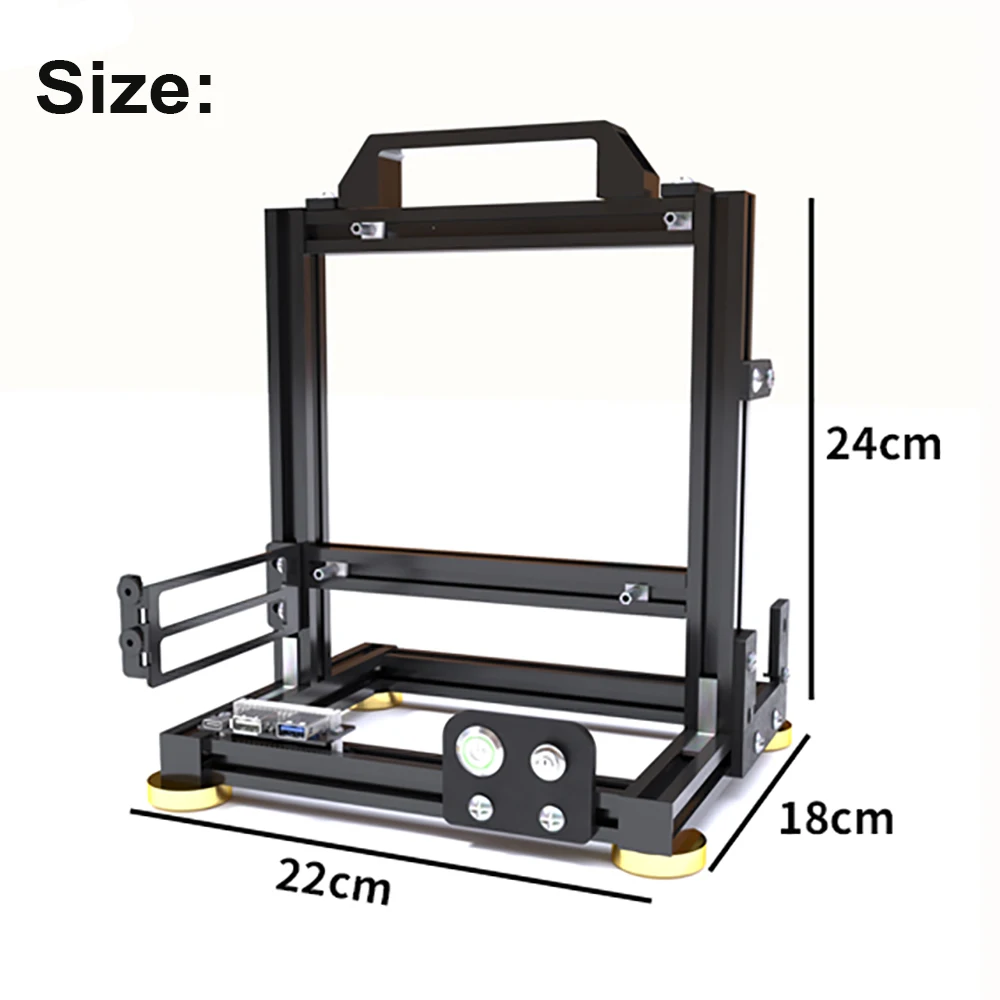 Open Air Computer Case PC Test Bench ITX Chassis Aluminum Bracket DIY Bare Frame Support ATX Power Supply Liquid Cooling