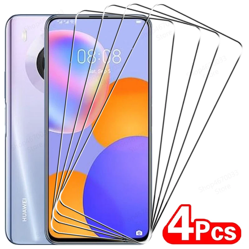 4PCS Screen Protector For Huawei Y9A Y9 Prime Y9S Y9 Y7P Y7A Y7 Y6 Pro Tempered Glass For Huawei Y7 Y6 Y5 Prime 2019 Y6S 2019