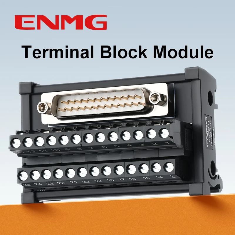 ENMG I/O Wiring Saving Terminal EXTB Box Header Relay Terminal Block 20/40/50Ribbon Cable Adapter Terminal Strip Screw Interface