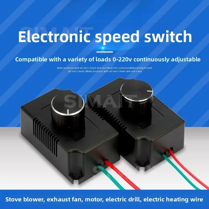 220V Stepless Speed Controller | Variable Speed Control for Exhaust Fan/Angle Grinder/Blower | 2000W SCR Dimmer