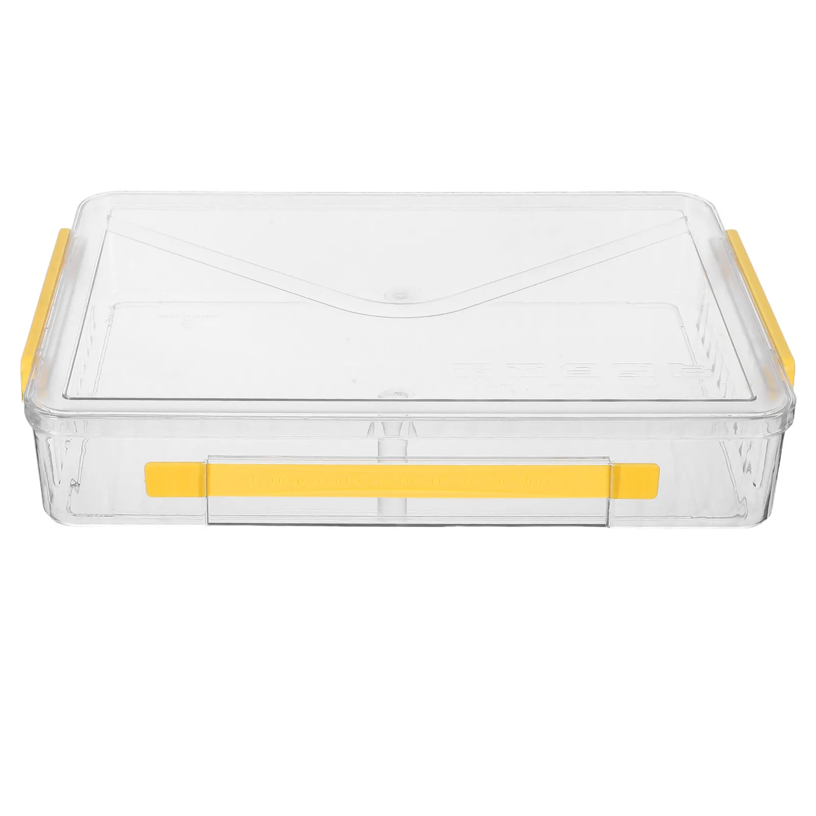 

Transparent Pet Document Storage Box Large Capacity Card Case Organizer for Id Credit Drivers License Multi Functional Trading