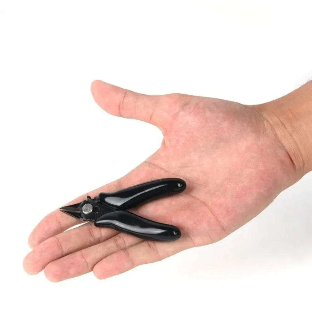 Mini alicate diagonal de nariz afiado para fazer mini pontas de queratina, extensão de cabelo, ferramentas profissionais de salão