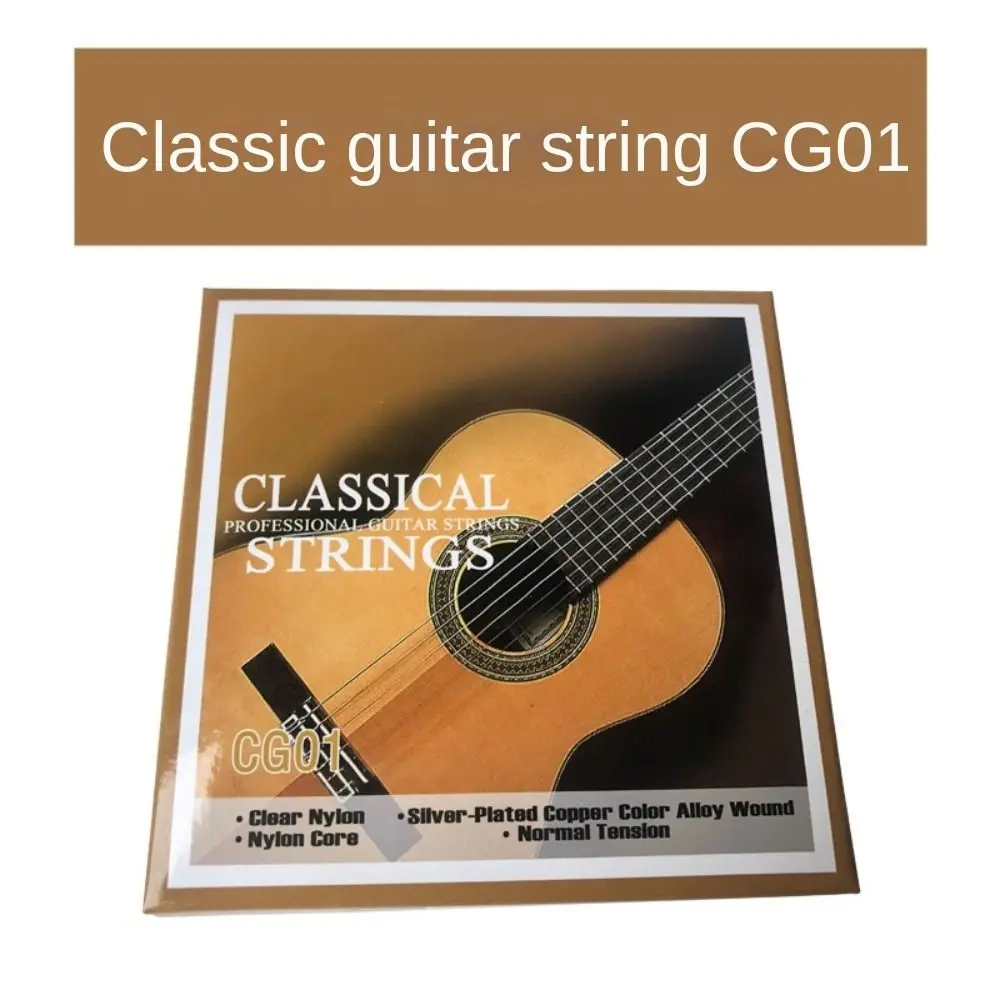 1 Set AG01/CG01/EG01 Acoustic Guitar Strings 6 Strings Sound Electric Guitar Strings Copper Alloy Wound Classical Guitar Strings