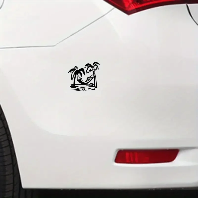 Beach Palm Tree Decal Car Sticker Luggage Sticker For Car