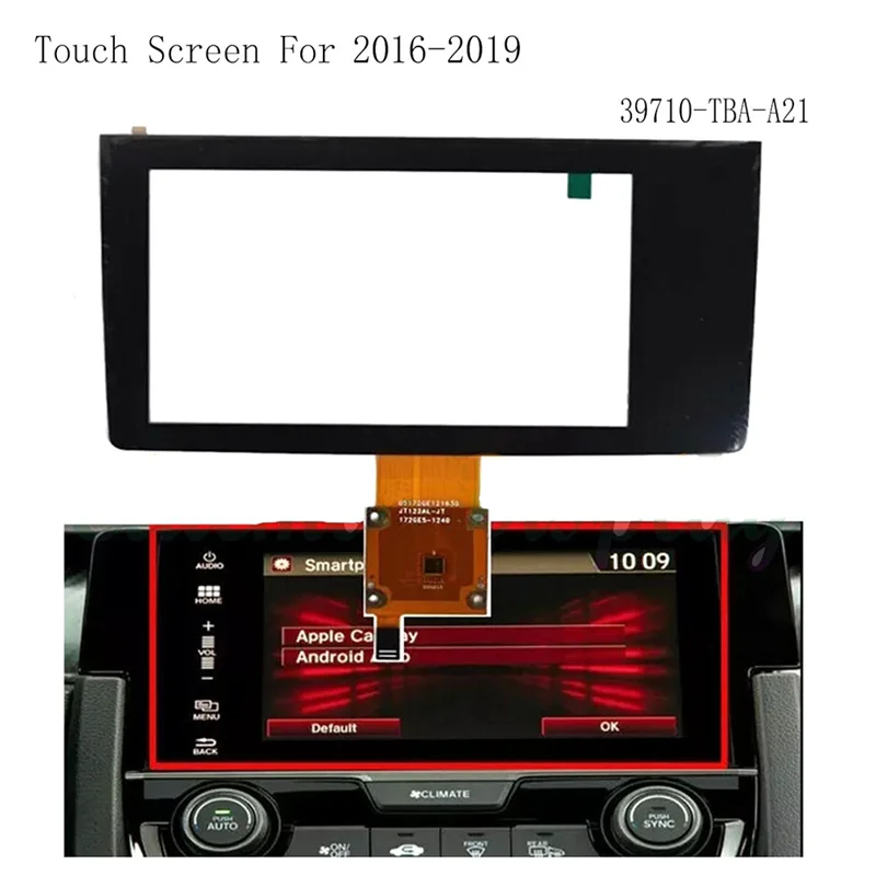 

2016-2019 For Honda 10Th Civic Touch Screen Radio Navigation Display 39710-TBA-A21