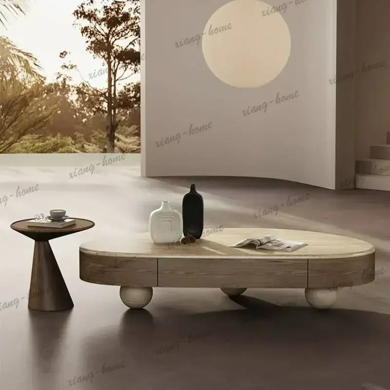 Factory Direct Wooden Modern Living Room Coffee Tables Nordic Narrow Designer Living Room Coffee Tables Lounge Mesa De Centro Fu