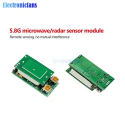 DC5V 24V hfs-dc06 Radar mikrofalowy czujnik indukcyjny moduł 12-18V 8-15V 5.8GHz ISM Waveband Board 5V sygnał wysokiego poziomu wyjście MOS