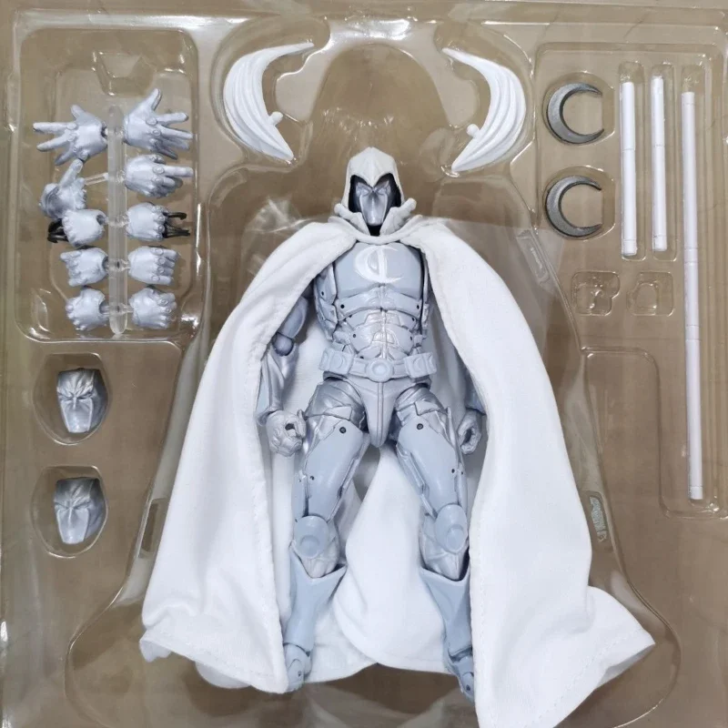 16cm Moon Knight Revoltech Amazing Yamaguchi Marc Spector Action Figure PVC statue Desktop Home Decor Ornament Birthday Gift