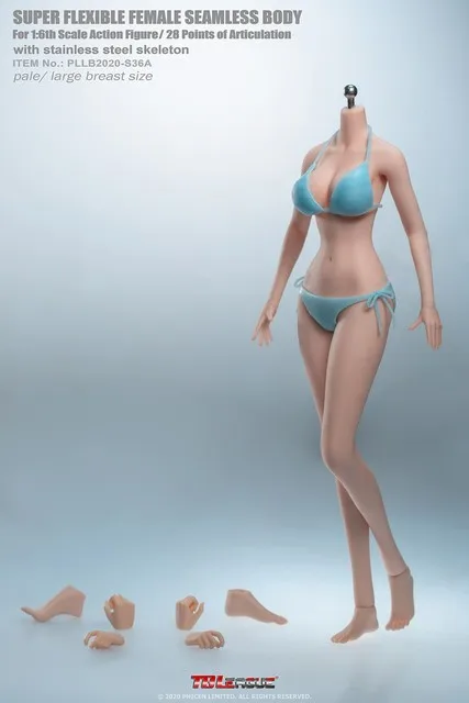 Tbleague Phicen 1/6 Female Super-flexible Body Doll No Head Suntan