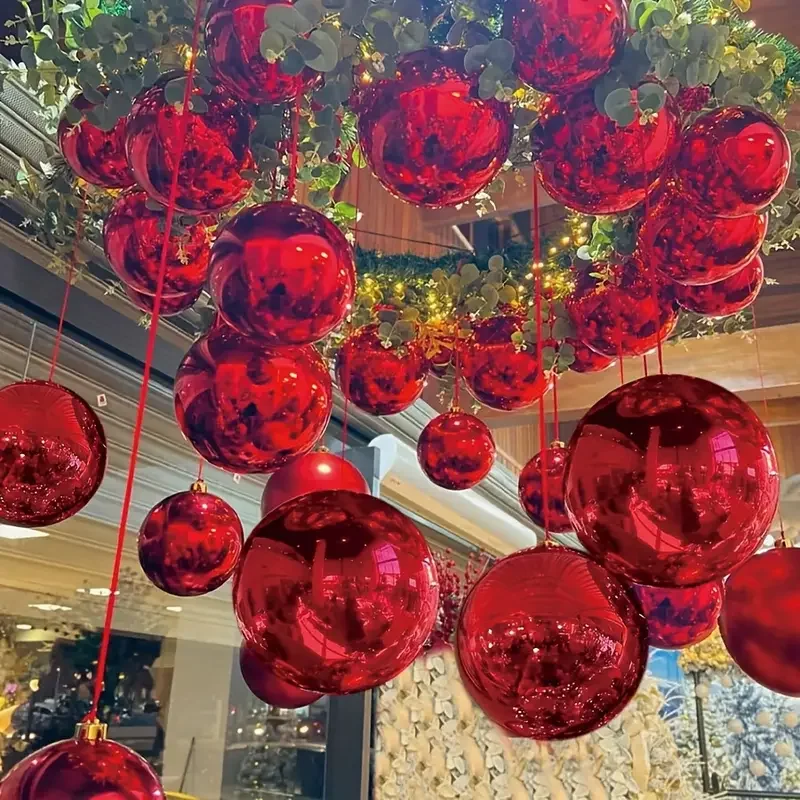 Globos de boda rojos 4D de 10 ~ 32 pulgadas, globo grande de lámina de plata roja 4D, decoración DIY, cumpleaños, Baby Shower, fiesta nupcial, decoración de utilería para fotografía